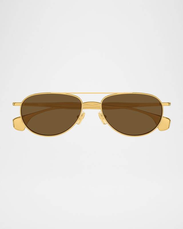 Fin Metal Aviator Sunglasses